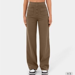Halara high waisted straight leg pants NWT